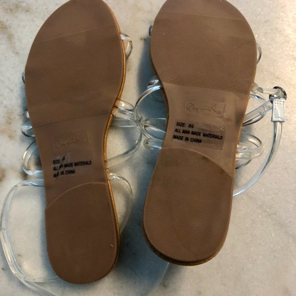 Lucite Strappy Sandals - Picture 2 of 2